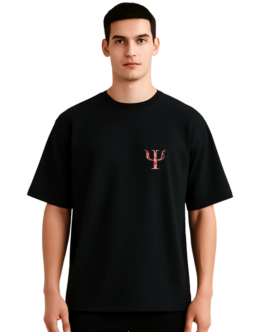 “Psy” Unisex Oversized T-Shirts with Graphic Prints