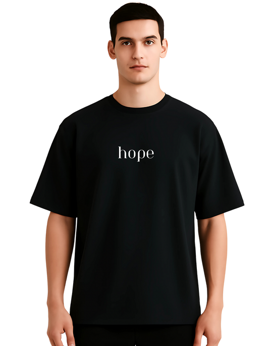 “Hope” Unisex Oversized T-Shirts With Graphic Print