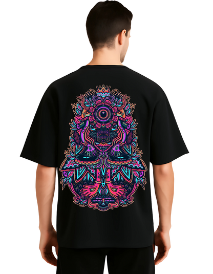 “Psy” Unisex Oversized T-Shirts with Graphic Prints