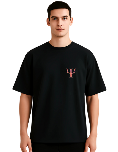 “Psy” Unisex Oversized T-Shirts with Graphic Prints