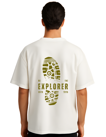 "Explorer" Unisex Oversized T-Shirts With Graphic Print