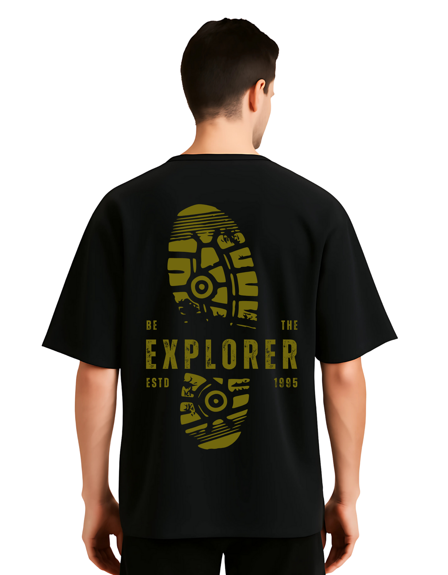 "Explorer" Unisex Oversized T-Shirts With Graphic Print