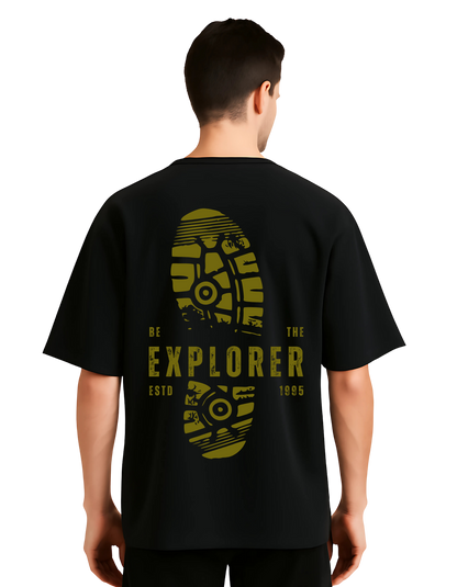 "Explorer" Unisex Oversized T-Shirts With Graphic Print